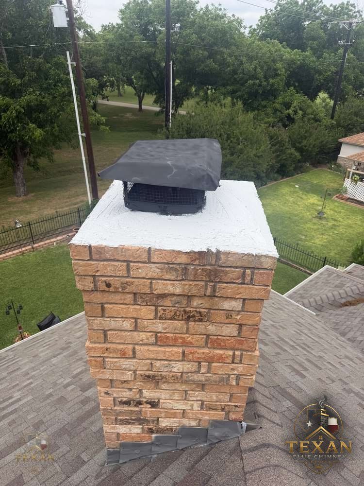 Chimney crown sealed and repaired — DFW